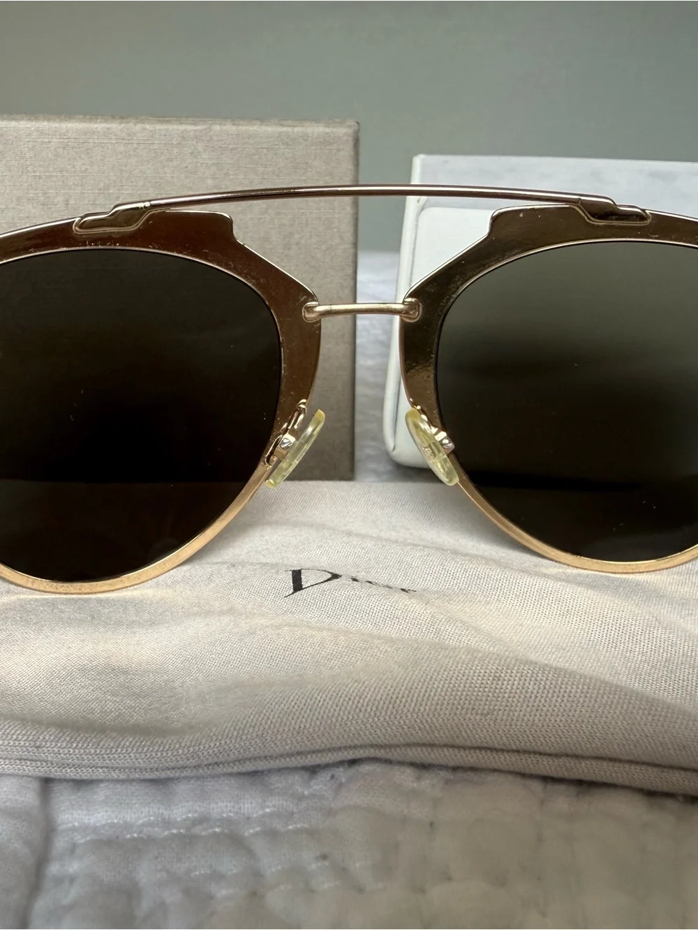 Christian Dior Reflected Aviator Sunglasses - Gold & Tortoise (52-21-140)